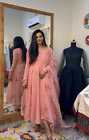 Robe habillée indienne Bollywood taille plus Dupata Anrarkali costume Salwar Kameez