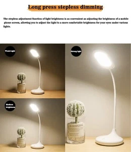 Desk LED Lamp - New Minimalist Design For Desk & Reading (White Desk LED Lamp) - Picture 1 of 8