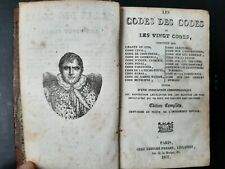 Les codes des codes ou les vingt codes, 1837