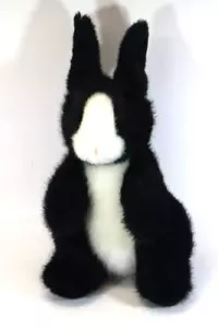 RBOT Blütenblätter schwarz weiß HASE HASE Vintage Russ Berrie Plüsch - Bild 1 von 7