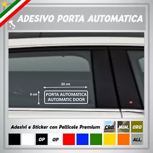 Adesivo Sticker Taxi NCC PORTA AUTOMATICA vinile oracal 3M AVERY prespaziato - Foto 1 di 1