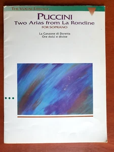 Puccini: 2 Arias from la Rondine for Soprano - Paperback - Bild 1 von 4