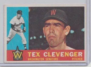 1960 Topps - Tex Clevenger #392 Rare Old US Vintage Baseball Collection Card  - Picture 1 of 2