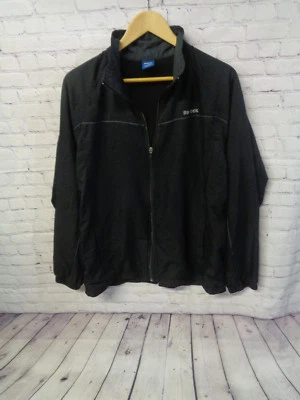 ! Reebok Jacket Windbreaker Men's Black Full Zip Size L Large - Image 1 of 4