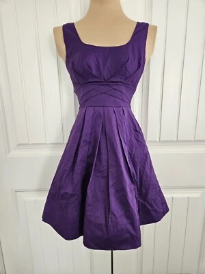 Delia*S  cotton dress Sz. 1  can can slip Big Bow Purple Retro 90s Y2k Delias - Image 1 of 4