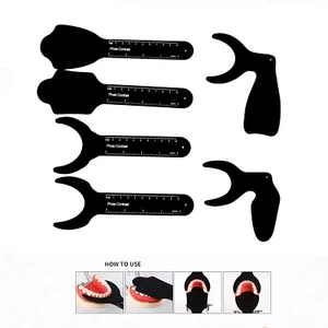 Kit de conjunto de contraste de fotos orales dentales tablero de fondo negro contraste de fotografía - Imagen 1 de 30