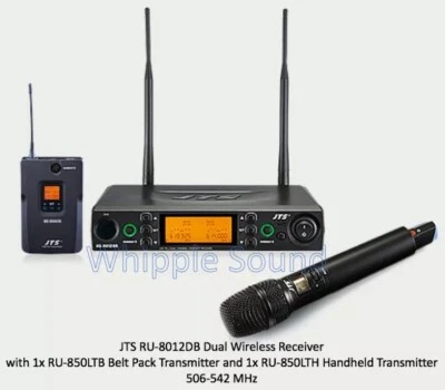 JTS RU-8012DB 组合无线系统 RU-850LTB,RU-850LTH,CM-804iF (506-542 MHz) — 第 1/4 张图片