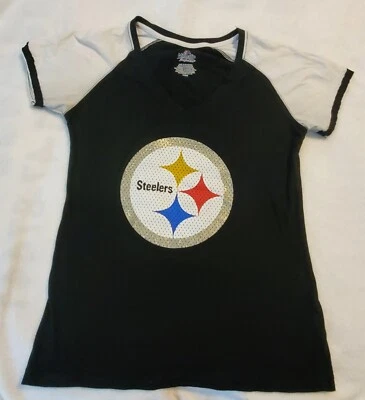 Pittsburgh Steelers Polamalu Shirt Womens Medium V Neck - Image 1 of 3
