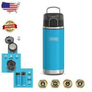 Elegant Dark Teal 18oz Stainless Steel Water Bottle - Keeps Drinks Cold 16 Hours - Picture 1 of 8