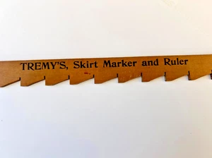 Antique Tremy’s Wood Skirt Marker and Ruler Patent Pending Serial Number 648289 - Picture 1 of 7