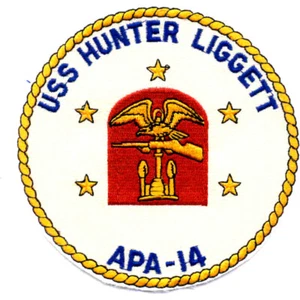 Parche USS Hunter Liggett APA-14 - Imagen 1 de 6