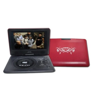 HD 9.8" TV Home Car Mobile DVD Player Portable Rotate Screen VCD CD MP3 Player - Image 1 of 4