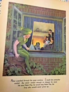 ONE PAGE FROM BOOK: THE PETER PAN PICTURE BOOK  LOT 8 - Picture 1 of 2