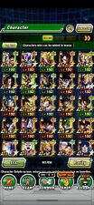 Cuenta Dokkan Battle nivel 390, 57 LRs y muchos personajes rainbow