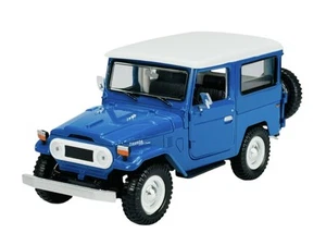 MOTORMAX TOYOTA LAND CRUISER FJ40 AZUL 1:24 MODELO METAL FUNDIDO A PRESIÓN CAJA NUEVA 79323 - Imagen 1 de 6