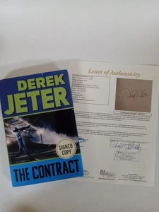 Deter Jeter The Contract Signed Hardcover Book JSA LOA -# - Picture 1 of 6
