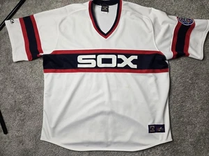 Chicago White Sox Jersey Size 4XL Cooperstown Collection Majestic Has Stains! - Picture 1 of 14