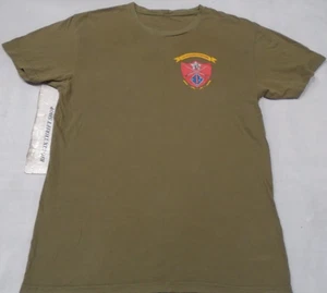 USMC 1st Battalion 5th Marines 1/5 White Horse Mohican Nomad Shirt Size Medium - Picture 1 of 2