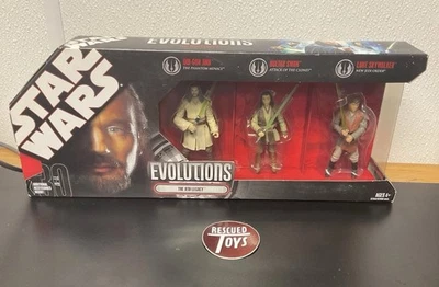 Paquete de 3 figuras de acción Hasbro Star Wars 30th Anniversary Evolutions THE JEDI LEGACY Foto 1 de 2
