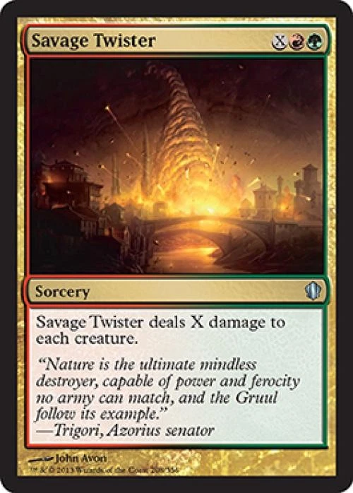 Savage Twister - Medium Play MTG Commander 2013 Edition - Image 1 of 1