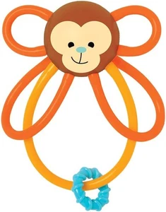 Manhattan Toy Winkel Monkey Rattle & Sensory Teether, 4" - Picture 1 of 2