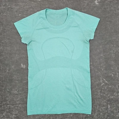 Camisa Lululemon Mujer 8 Verde Swiftly Tech Manga Corta Sin Costuras Correr Foto 1 de 4