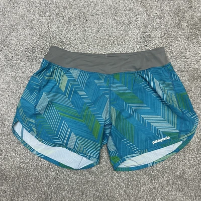 Pantalones Cortos Patagonia Para Mujer Patrón Pequeño Cintura Elástica Correr Entrenamiento Forrados Atléticos Foto 1 de 4