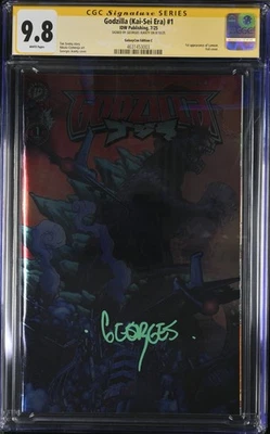 Godzilla #1 GalaxyCon Exclusivo Variante Lámina CGC Signature Series 9.8 Georges Foto 1 de 2