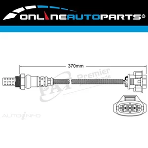 2x Post Catalytic Converter Oxygen O2 Sensors for Holden Colorado RC 2008-2012 - Picture 1 of 2
