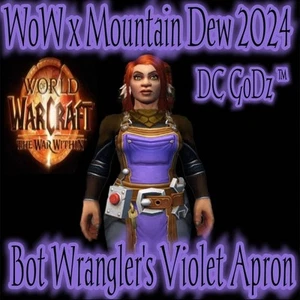World of Warcraft - Wrangler's Violet Apron ✨️ Exclusive 2024 ✨️ - Picture 1 of 2