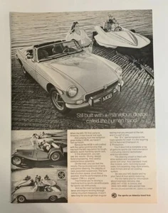 1972 MG MGB Print Ad Built With A Marvelous Device Called The Human Hand - Picture 1 of 2