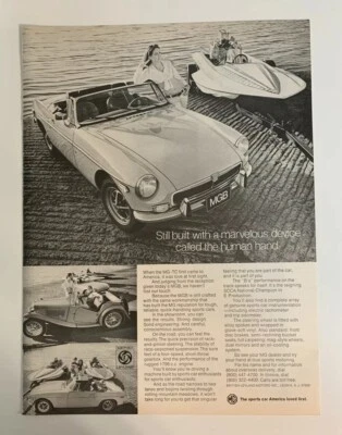 1972 MG MGB Print Ad Built With A Marvelous Device Called The Human Hand - Image 1 of 2