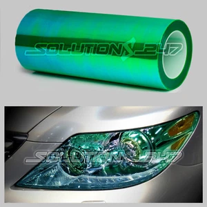 Chameleon Neo Headlight Taillight Fog Gloss Vinyl Tint 12"x84" / 1 x 7 FT GREEN - Picture 1 of 5