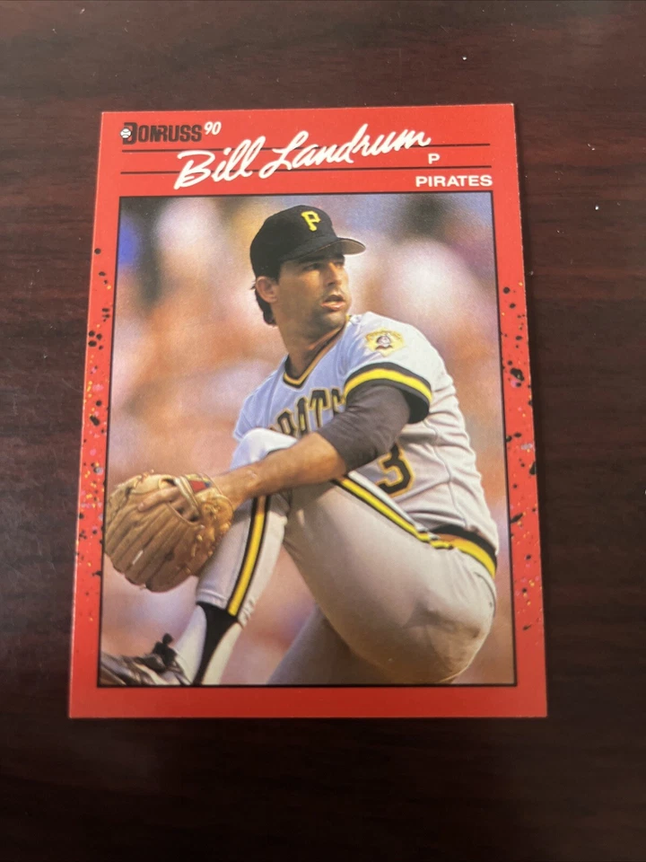 1990 Donruss Bill Landrum Pittsburgh Pirates #668 NM-MINT  - Image 1 of 1