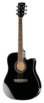 Ibanez chitarra acustica elettrificata PF15ECEBK Black 4/4 - Immagine 1 di 3