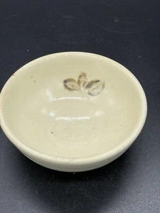 Vintage Hand Painted Art Pottery Small Bowl 4” Inches Wide Unsigned - Picture 1 of 7