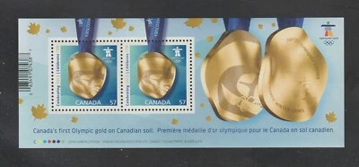 Canada Scott Unitrade 2371 $1.14 Souvenir Sheet Canada Strikes Gold MNH F - VF - Image 1 of 2