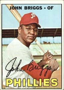 1967 Topps Philadelphia Phillies Baseball Card #268 Johnny Briggs - EX