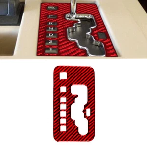 For Jeep Liberty 08-12 Red Carbon Fiber Console Automatic Gear Shift Panel Cover - Picture 1 of 10