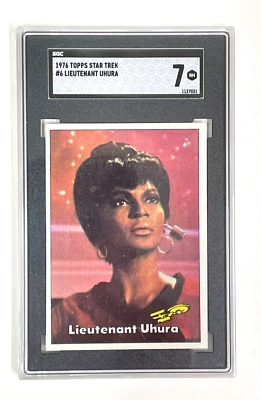 VINTAGE 1976 Star Trek Uhura #6 SGC 7 NM, tough in high grade. - Image 1 of 3