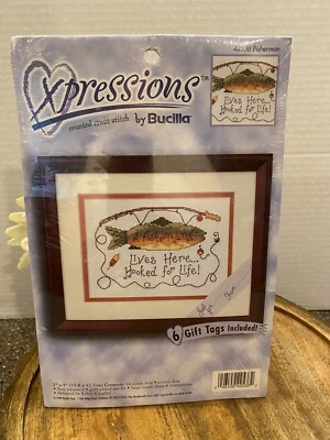 Xpresstions by Bucilla Cross Stitch Kit Set NEW IN PKG. NEVER OPENED.  - Image 1 of 4