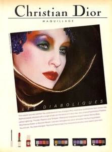 Maquillaje Dior Tyen 1986 Les Diaboliques vintage 1 página revista anuncio - Imagen 1 de 1