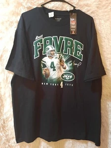 2008 Reebok Mens Brett Favre New York Jets Football T-Shirt Large Oversized - Picture 1 of 4