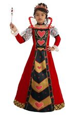Girl's Premium Queen of Hearts Wonderland Dress Costume SIZE M (Used w/ defect)