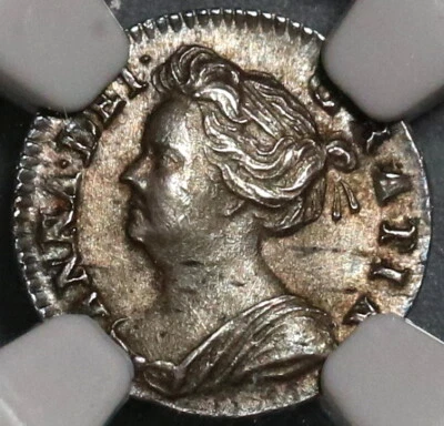1709 NGC MS 62 Anne Penny Great Britain Sterling Silver Coin POP 1/0 (24070801D) - Image 1 of 4