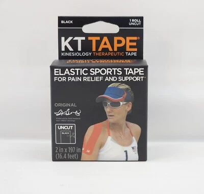 KT Tape Original Cotton Elastic Kinesiology Athletic Tape Uncut Roll 2in x 16ft - Image 1 of 4