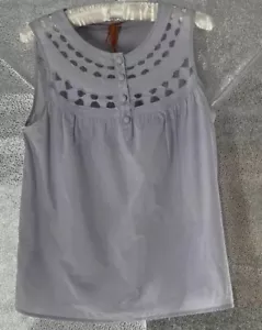 BCBGeneration Top Women’s Size Medium Blue Lilac Boho Classic Summer Beachy Cool - Picture 1 of 12