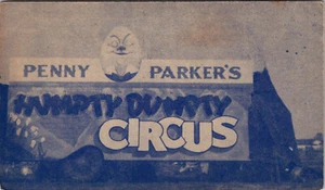 POSTAL PUBLICITARIA PARAMOUNT, CALIFERIA - PENNY PARKER & HUMPTY DUMPTY CIRCUS - Imagen 1 de 2