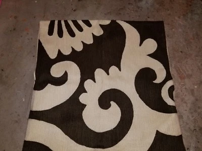 Funda de almohada Pottery Barn "crewel marrón/crudo abstracto" 20" Foto 1 de 4