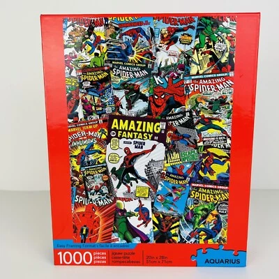 Rompecabezas Acuario El Asombroso Hombre Araña 1000 Piezas 20"X28" 100% Completo Foto 1 de 4